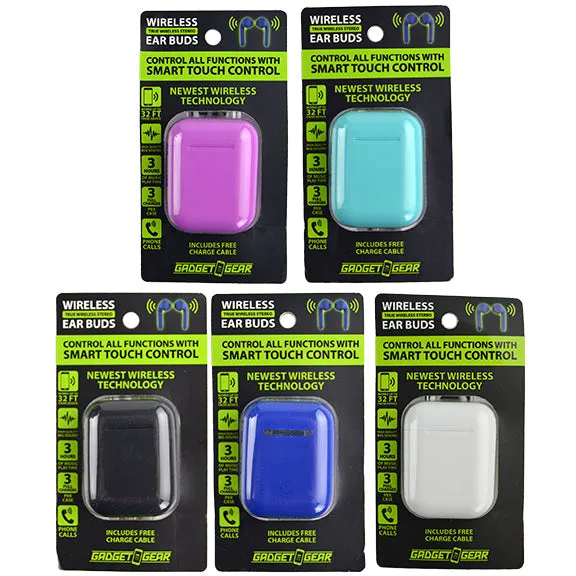 Wireless Earbuds with Case - 6 Pieces Per Retail Ready Display 22114
