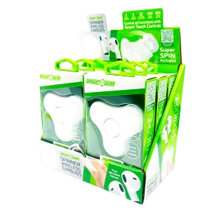 Wireless Earbuds with Fidget Spinner Case - 6 Pieces Per Retail Ready Display 25114
