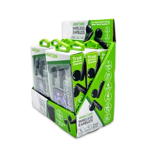 Wireless Earbuds with Printed Case - 6 Pieces Per Retail Ready Display 25062