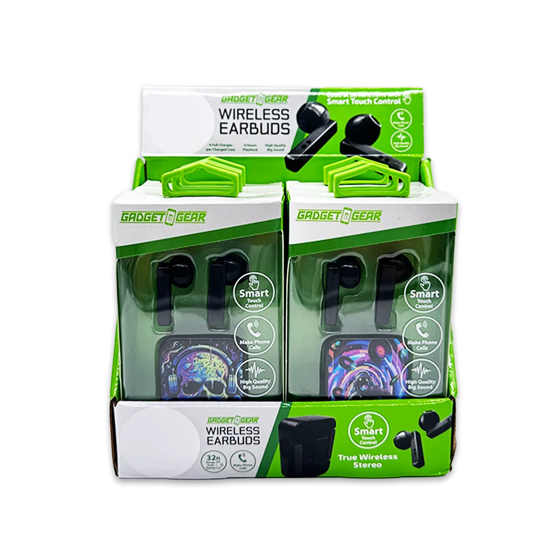 Wireless Earbuds with Printed Case - 6 Pieces Per Retail Ready Display 25062