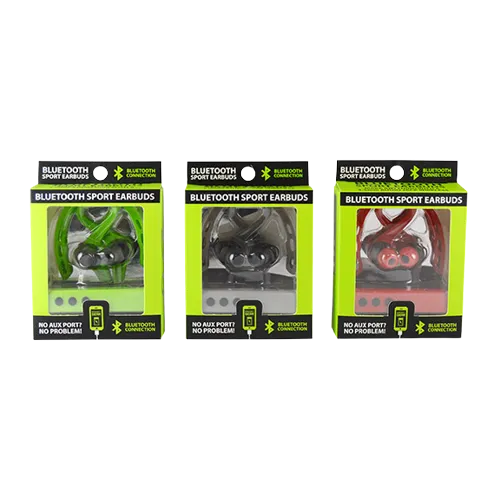 Wireless Sport Earbuds - 3 Pieces Per Pack 21555